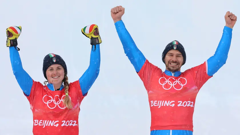 Michela Moioli e Omar Visintin a Pechino