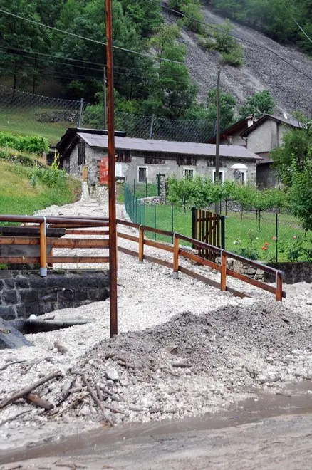 colata di fanfo sull'Agpordina in località La Muda