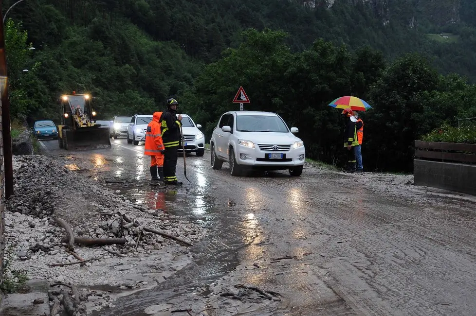 colata di fanfo sull'Agpordina in località La Muda