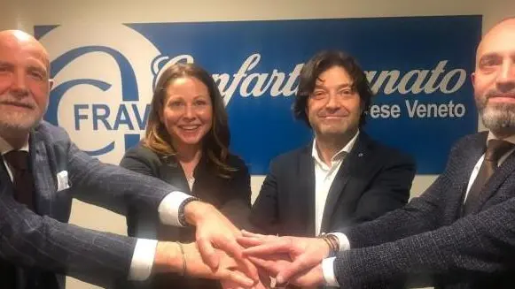 La squadra del presidente Boschetto con Claudia Scarzanella