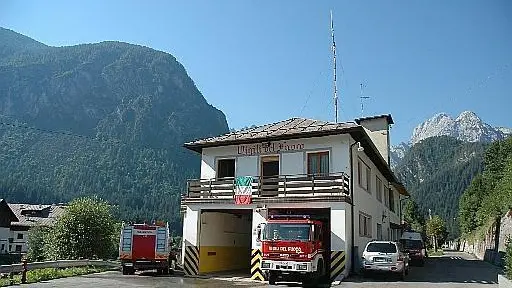 La caserma dei Vigili del fuoco a Santo Stefano