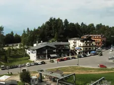 Belluno, 20 agosto 2009. Nevegal, il percorso in salita per la Casera sarÃ terreno di cronometro per il Giro d'italia 2011. Nella foto il piazzale Nevegal.Il piazzale del Nevegal, la tappa del Giro andrebbe da piazza Martiri alla Casera