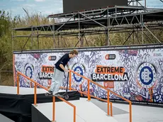 Luca Polla in azione a Barcellona