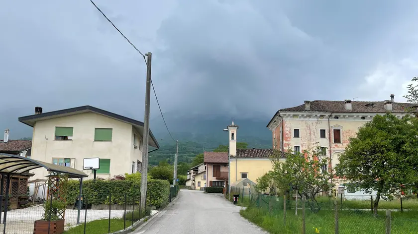 Una veduta della frazione di Casso di San Gregorio nelle Alpi