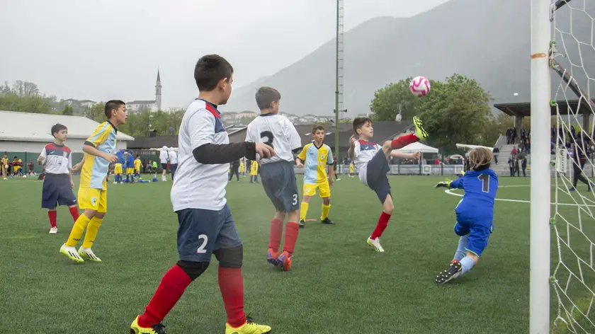 Una partita di calcio giovanile