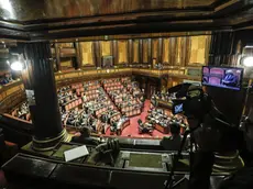 Un momento nell'aula del Senato durante discussione mozioni sui vertici Consip, Roma 20 giugno 2017. ANSA/GIUSEPPE LAMI