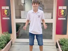 Jacopo Renon nella sede del Genoa