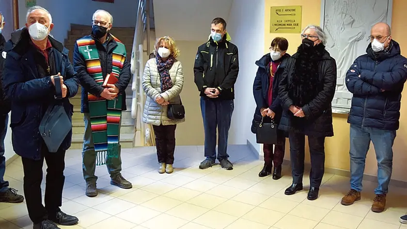 L’inaugurazione del nuovo punto di ascolto Caritas in canonica a Longarone