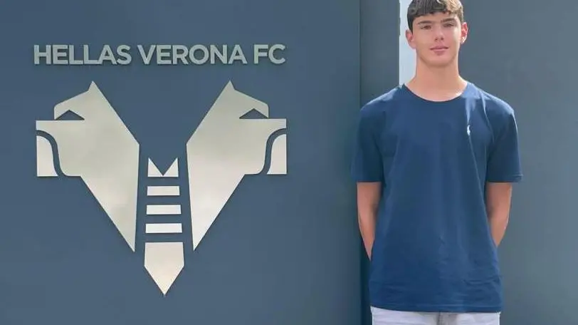 Marco Raccanello nella sede del Verona