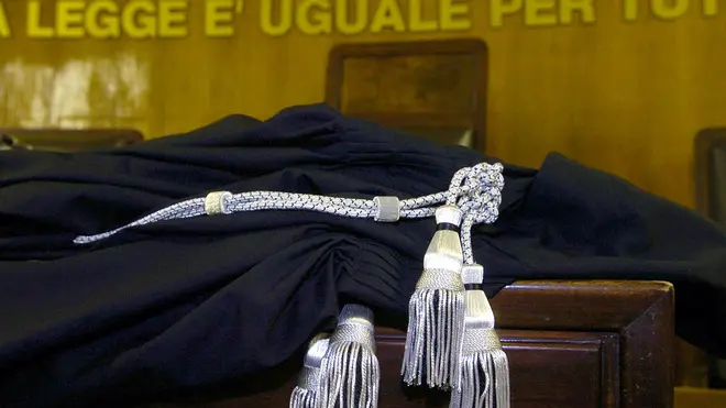 Un'aula di tribunale in un'immagine d'archivio.