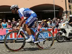 La partenza di Davide Malacarne in piazza dei Martiri