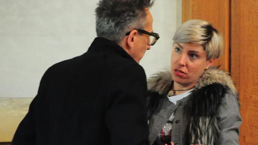 La discussione tra Marzio Sovilla (Lega) e Silvia Calligaro (Fratelli d’Italia) dopo il consiglio provinciale