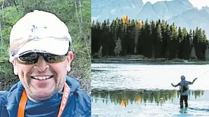Angelo Piller e la foto scattata da Susan Wright pubblicata sul New York Times che lo ritrae mentre pesca nel lago di Misurina