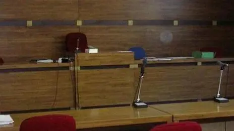 L'aula del giudice di pace di Feltre E' in netto aumento il numero di cause per motivi anche banali
