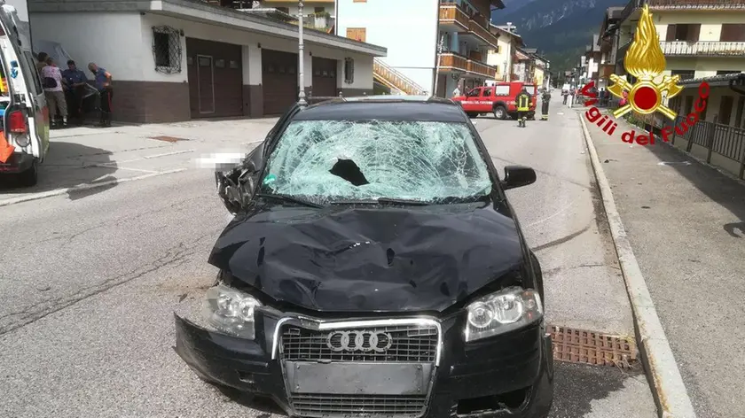 L’Audi A3 sulla quale viaggiava Angelika Hutter