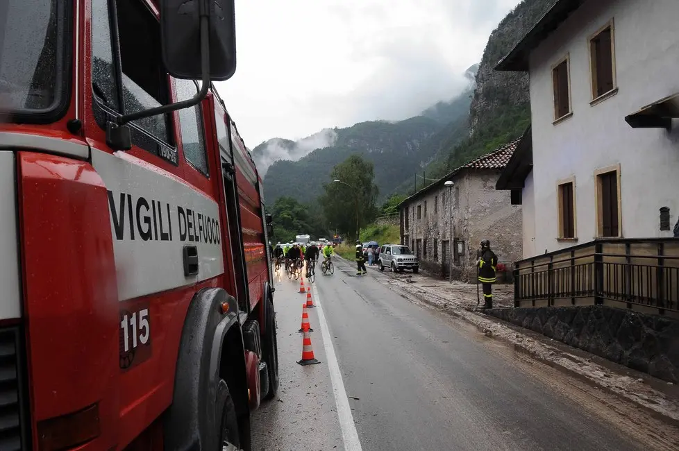 colata di fanfo sull'Agpordina in località La Muda