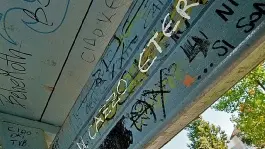 Scritte oscene nei giochi del Parco Città di Bologna