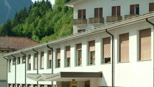Una veduta dell'ospedale di Agordo