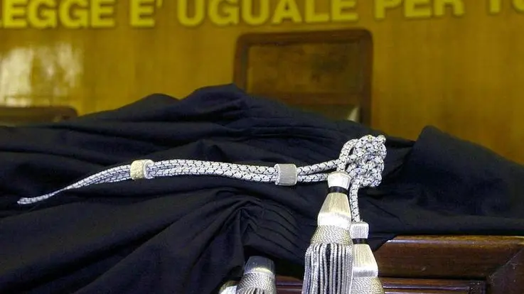 Un'aula di tribunale in un'immagine d'archivio.