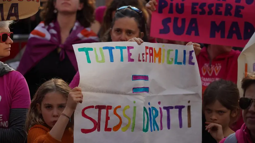 Una manifestazione che ha visto protagoniste le famiglie arcobaleno lo scorso anno