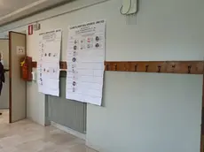 Il seggio alla scuola media Rocca a Feltre