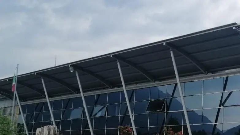 I magazzini comunali a ponte Tomo dove viene ospitato anche il Centro operato comunale