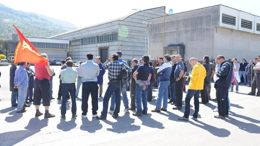 Manifestazione sindacale alla pandolfo