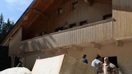 Borca di cadore, 21 luglio 2009. la frana di cancia due giorni dopo la tragediaLa casa distrutta dalla furia dell'acqua a Borca