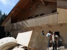 Borca di cadore, 21 luglio 2009. la frana di cancia due giorni dopo la tragediaLa casa distrutta dalla furia dell'acqua a Borca