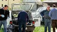 I rilievi sull'auto di Canzan