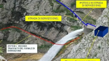 In alto la firma dell’accordo tra Comuni, Gsp e En&En. Qui sopra l’ipotesi di progetto