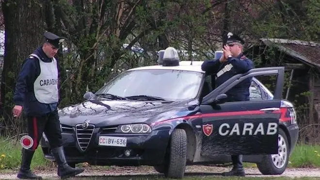 Una pattuglia dei carabinieri di Feltre