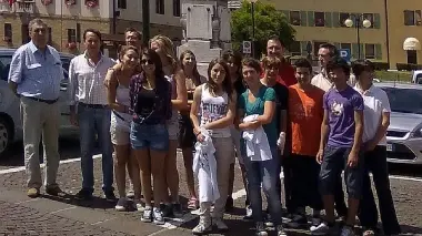 I ragazzi che sono andati a Saubens per lo scambio giovanile