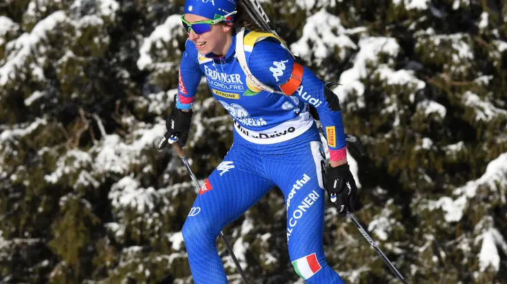 Biathlon Ski World Cup 2017/2018 Anterselva,Italy 18/1/2018--Lisa Vittozzi (Ita) photo:Pentaphoto