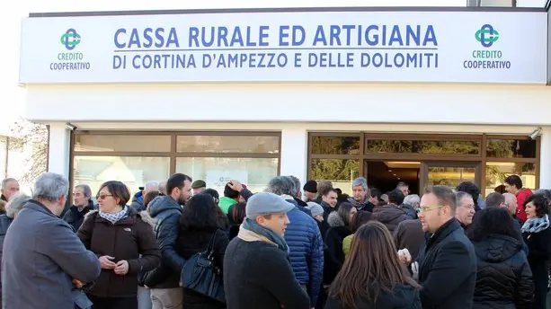 Inaugurazione della filiale di Belluno della cassa rurale artigiana di Cortina