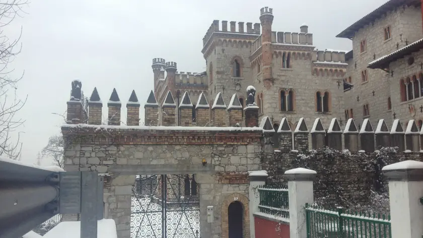 Una veduta del castello Bortoluzzi a Ponte nelle Alpi