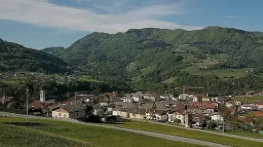 L’abitato di S. Antonio Tortal dove termina la gara