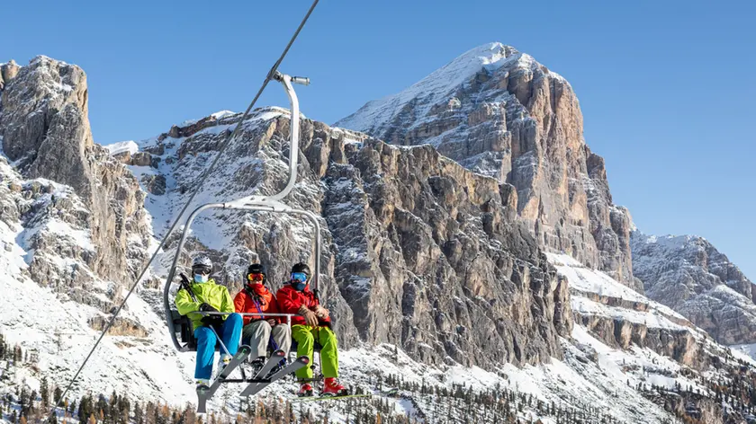 Apertura delle piste da sci di Col Gallina a Cortina d'Ampezzo - Da Rin - Perona