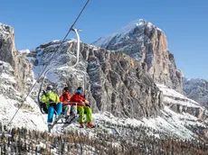 Apertura delle piste da sci di Col Gallina a Cortina d'Ampezzo - Da Rin - Perona