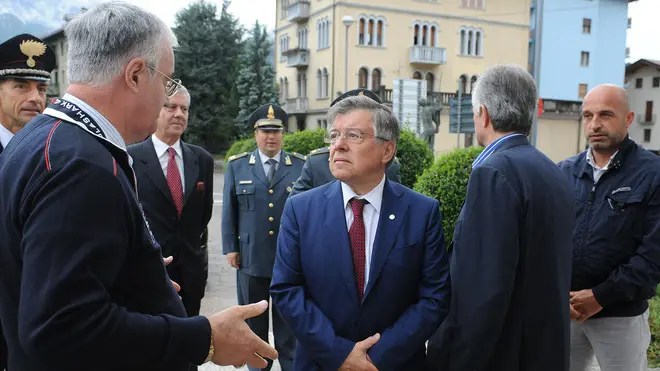 il ministro allo sviluppo economico Zanonato ad Agordo