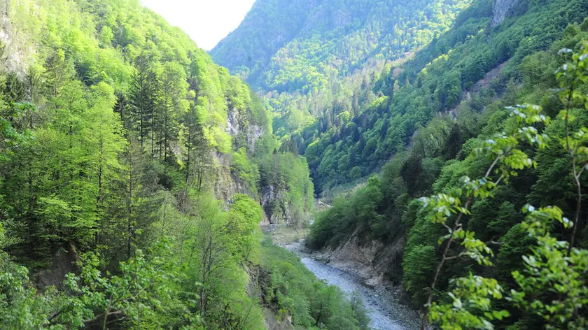 Una veduta della valle del Vanoi