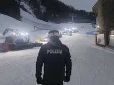 La Polizia in una pista