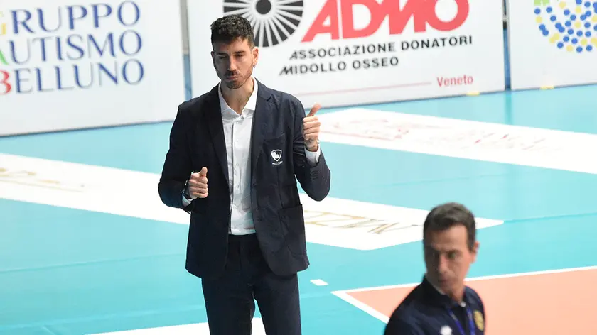 Marco Marzola, allenatore del Belluno Volley