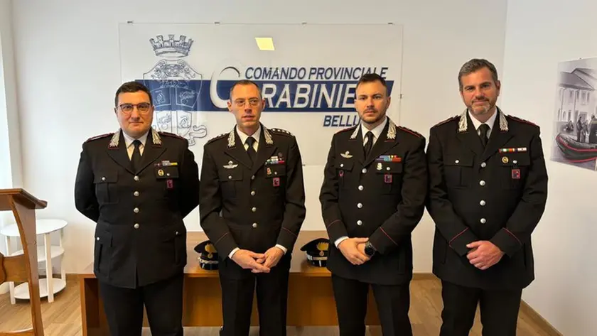 Gli ufficiali dei carabinieri a capo del Comando provinciale e delle Compagnie