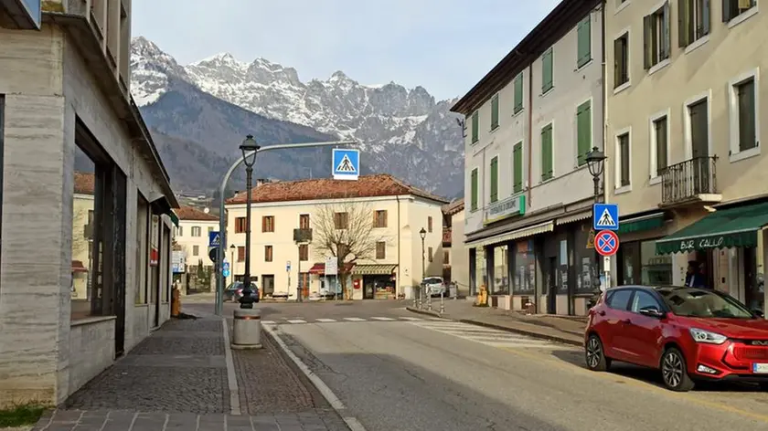 La zona di Pedavena dove sabato verso mezzogiorno è avvenuta l'aggressione al vigile