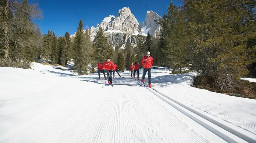 Piste da fondo nella zona di Cortina