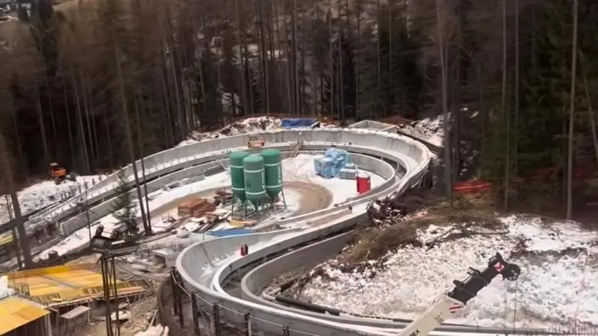 Il cantiere del futuro Sliding centre di Cortina