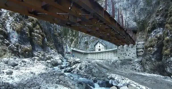 La passerella ai Serrai di Sottoguda