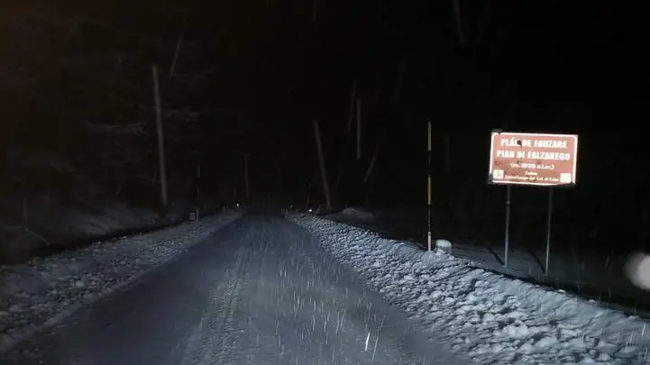 Una foto di Veneto Strade della nevicata