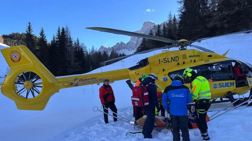 L'intervento a Selva di Cadore